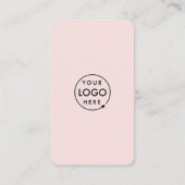 Instagram Facebook QR Code | Social Media Pink Business Card (Back)