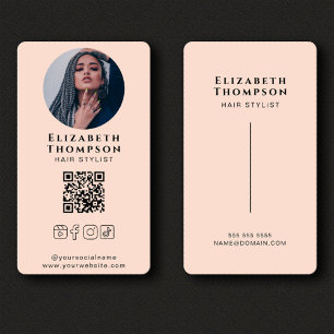 Instagram Facebook TikTok Social Media QR Code Business Card