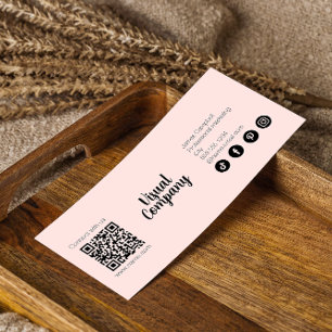 Instagram Follow Us Qr Code Pink Modern Script