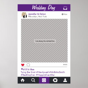 Instagram Frame Party Prop Poster for Photo Booth