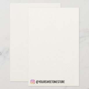  Instagram Handle  Name l Social Media Icon Promo Stationery