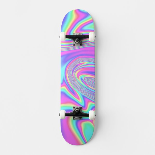 Instagram Holographic Nails Skateboard (Front)