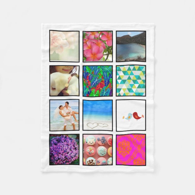 INSTAGRAM IT! 12 PHOTOS/DIY FLEECE BLANKETS (Front)