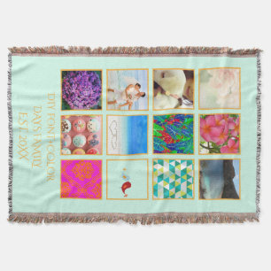 INSTAGRAM IT! 12 PHOTOS Throw Blankets
