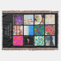 INSTAGRAM IT! 12 PHOTOS Throw Blankets