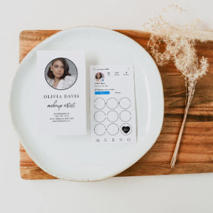 Instagram Light Theme QR Code Loyalty Punch Card