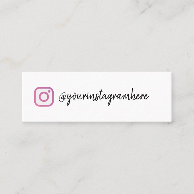instagram mini business card (Front)