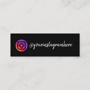 instagram mini business card