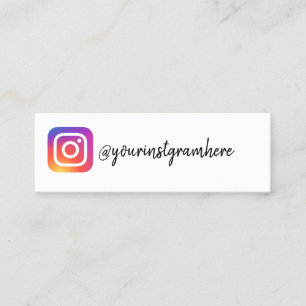 instagram mini business card