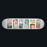 Instagram Mosaic Photo Personalized Skateboard<br><div class="desc">Our digital print items make wonderful gift ideas or can help you save those once in a lifetime moments for eternity. Simply click on the placeholder images and replace them with your own Instagram, Mobile Photos, Digital Panoramic shots from your camera phone, or personal digital photos. Instagram Mosaic Photo Personalized...</div>