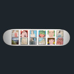 Instagram Mosaic Photo Personalized Skateboard<br><div class="desc">Our digital print items make wonderful gift ideas or can help you save those once in a lifetime moments for eternity. Simply click on the placeholder images and replace them with your own Instagram, Mobile Photos, Digital Panoramic shots from your camera phone, or personal digital photos. Instagram Mosaic Photo Personalized...</div>