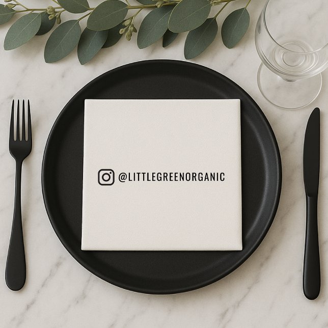 Instagram Napkins | Your Insta Name Paper Napkins (Creator Uploaded)