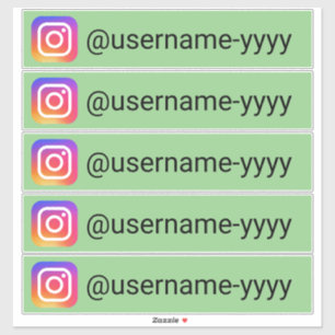 Instagram or social media usernames