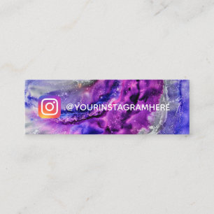 Instagram Paint Splatter Mini Business Card