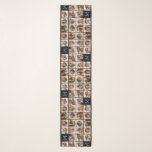 Instagram Photo Collage Custom Monogram Black Scarf<br><div class="desc">Use up to 11 square or selfie phone photos to create a unique and personal gift.  If you need to adjust the pictures,  click on the customize tool to make changes.</div>