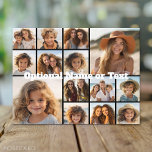 Instagram Photo Collage - Up to 14 photos Black Postcard<br><div class="desc">A design with a colourful background. Use up to fourteen square photos to create a unique and personal gift. If you need to adjust the pictures,  click on the customize tool to make changes.</div>