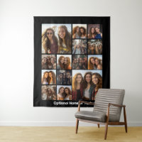 Instagram Photo Collage - Up to 14 photos Black