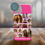 Instagram Photo Collage Up to 14 photos Pink iPhone 15 Case<br><div class="desc">A design with a colourful background. Use up to fourteen square photos to create a unique and personal gift. If you need to adjust the pictures,  click on the customize tool to make changes.</div>