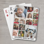 Instagram Photo Collage - Up to 14 photos White Playing Cards<br><div class="desc">A design with a white background. Use up to fourteen square photos to create a unique and personal gift.  For best results,  crop photos into squares before uploading.</div>