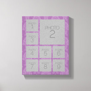 Instagram Photo Collage with 9 photos Canvas Print