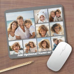Instagram Photo Collage with 9 photos Mouse Pad<br><div class="desc">Use your photos without frames on this one! Add your favourite pictures and snapshots to this strip for a fun memory keeper. An artistic way to display your best photo sharing pics.</div>