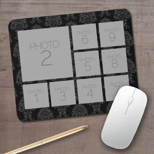Instagram Photo Collage with 9 photos Mouse Pad