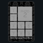 Instagram Photo Collage with 9 square photos Magnet<br><div class="desc">Use your photos without frames on this one! Add your favourite pictures and snapshots to this strip for a fun memory keeper. An artistic way to display your best photo sharing pics.</div>
