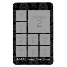 Instagram Photo Collage with 9 square photos Magnet