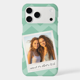 Instagram Photo Retro frame Custom Text Mint Green