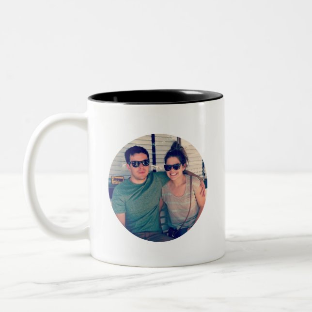 Instagram Photo Template Circle Mug (Left)