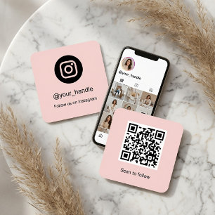 Instagram QR Code Business Card   Personalized