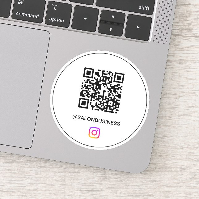 Instagram QR Code Custom INSTAGRAM SALON (Detail)