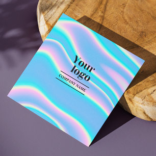 Instagram Qr Code Holographic Social Media Follow Square Business Card