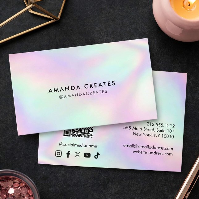 Instagram QR Code Minimalist Business Card (Creator Uploaded)