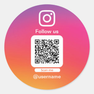 Instagram QR code sticker