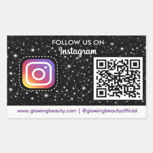 Instagram QR Code Sticker Business Branding