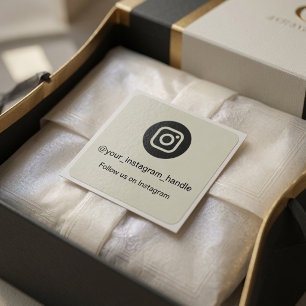 Instagram QR Code Sticker Personalized Follow Us