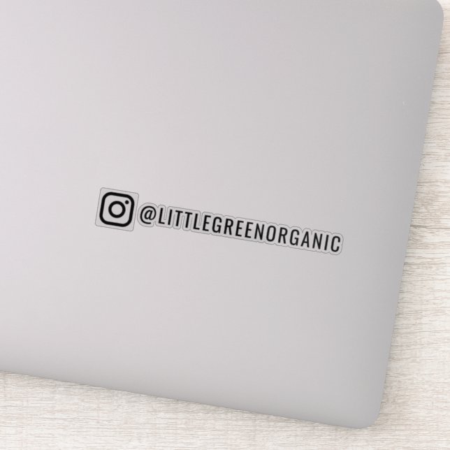 Instagram Sticker | Your Insta Name Vinyl Sticker (Detail)