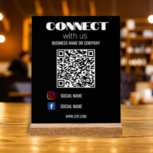 Instagram Suivez-Nous Qr Code noir moderne