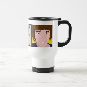 Instagram White 3-Photo Custom Travel/Commuter Mug