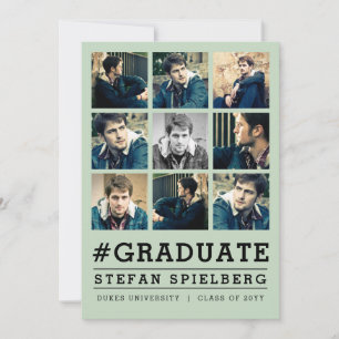 Instagrammed 9 Photo Graduation Announcement