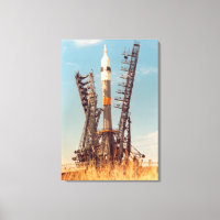 Installation of Soyuz Spacecraft at Baikonur