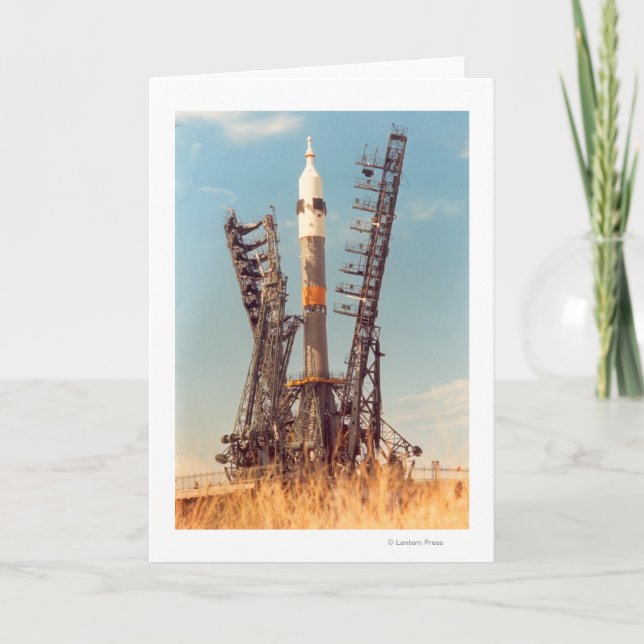 Installation of Soyuz Spacecraft at Baikonur Card (Front)