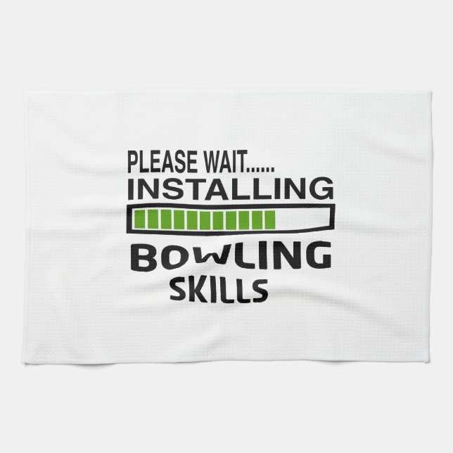 Installing Bowling Skills Kitchen Towel (Horizontal)