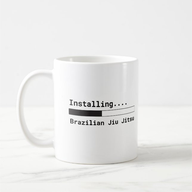 "Installing Brazilian Jiu Jitsu" Mug (Left)