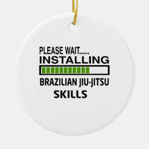 Installing Brazilian Jiu-Jitsu Skills Ceramic Ornament