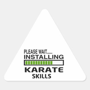 Installing Karate Skills Triangle Sticker