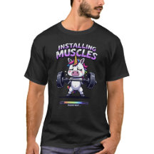 Installing Muscles - Funny Gym Unicorn