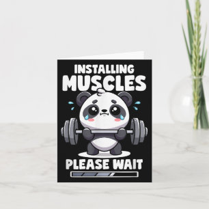 Installing Muscles Please Wait Panda Lifting Gym Q Card