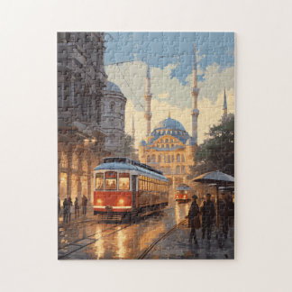 Instanbul Turquie Travel Art Vintage Jigsaw Puzzle